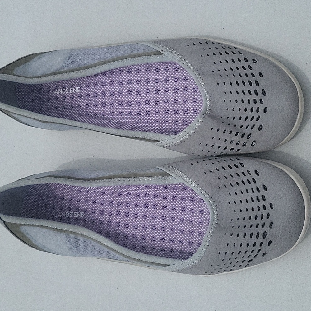 Land's End Silver/Gray Water Shoe Ballet Flat